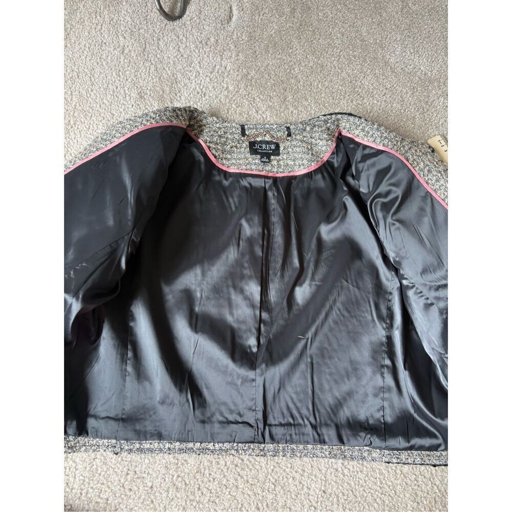 J. Crew Collection Louisa lady jacket Blazer size 16 tinsel tweed Wool Blend Me - Picture 15 of 15